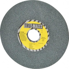 Tru-Maxx - 7" Diam x 1-1/4" Hole x 1/4" Thick, I Hardness, 60 Grit Surface Grinding Wheel - Silicon Carbide, Type 1, Medium Grade, 3,600 Max RPM, Vitrified Bond, No Recess - Exact Tool & Supply