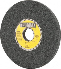 Tru-Maxx - 7" Diam x 1-1/4" Hole x 1/2" Thick, I Hardness, 60 Grit Surface Grinding Wheel - Silicon Carbide, Type 1, Medium Grade, 3,600 Max RPM, Vitrified Bond, No Recess - Exact Tool & Supply