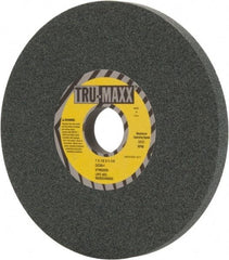 Tru-Maxx - 7" Diam x 1-1/4" Hole x 1/2" Thick, I Hardness, 80 Grit Surface Grinding Wheel - Silicon Carbide, Type 1, Medium Grade, 3,600 Max RPM, Vitrified Bond, No Recess - Exact Tool & Supply