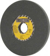 Tru-Maxx - 7" Diam x 1-1/4" Hole x 1/2" Thick, I Hardness, 100 Grit Surface Grinding Wheel - Silicon Carbide, Type 1, Fine Grade, 3,600 Max RPM, Vitrified Bond, No Recess - Exact Tool & Supply