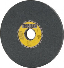 Tru-Maxx - 8" Diam x 1-1/4" Hole x 1/2" Thick, I Hardness, 100 Grit Surface Grinding Wheel - Silicon Carbide, Type 1, Fine Grade, 3,600 Max RPM, Vitrified Bond, No Recess - Exact Tool & Supply