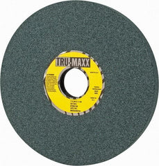 Tru-Maxx - 7" Diam x 1-1/4" Hole x 3/4" Thick, I Hardness, 100 Grit Surface Grinding Wheel - Silicon Carbide, Type 5, Fine Grade, 3,600 Max RPM, Vitrified Bond, One-Side Recess - Exact Tool & Supply