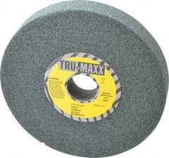 Tru-Maxx - 7" Diam x 1-1/4" Hole x 1" Thick, I Hardness, 60 Grit Surface Grinding Wheel - Silicon Carbide, Type 5, Medium Grade, 3,600 Max RPM, Vitrified Bond, One-Side Recess - Exact Tool & Supply