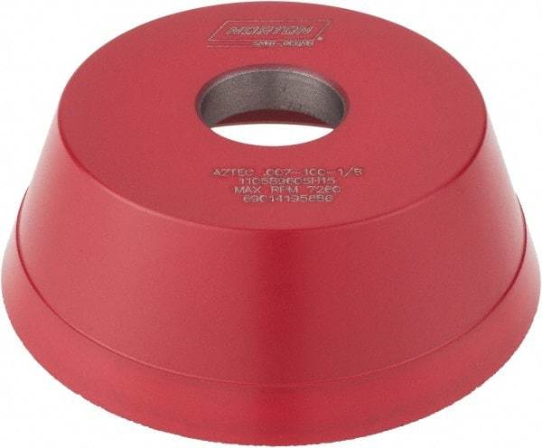 Norton - 5" Diam, 1-1/4" Hole Size, 1-3/4" Overall Thickness, 100 Grit, Type 11 Tool & Cutter Grinding Wheel - Fine Grade, CBN, Resinoid Bond - Exact Tool & Supply