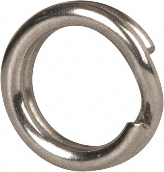 Made in USA - 0.15" ID, 0.22" OD, 0.054" Thick, Split Ring - 18-8 Stainless Steel, Natural Finish - Exact Tool & Supply