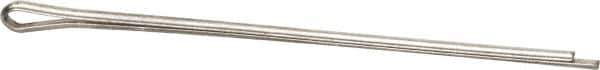 Made in USA - 1/16" Diam x 2" Long Extended Prong Cotter Pin - Grade 18-8, Uncoated, Stainless Steel - Exact Tool & Supply