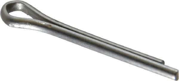 Made in USA - 3/32" Diam x 3/4" Long Extended Prong Cotter Pin - Grade 18-8, Uncoated, Stainless Steel - Exact Tool & Supply