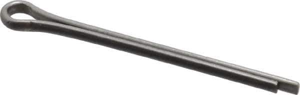 Made in USA - 3/32" Diam x 1-1/4" Long Extended Prong Cotter Pin - Grade 18-8, Uncoated, Stainless Steel - Exact Tool & Supply