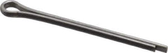 Made in USA - 3/32" Diam x 1-1/4" Long Extended Prong Cotter Pin - Grade 18-8, Uncoated, Stainless Steel - Exact Tool & Supply