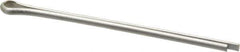 Made in USA - 3/32" Diam x 2" Long Extended Prong Cotter Pin - Grade 18-8, Uncoated, Stainless Steel - Exact Tool & Supply