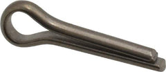 Made in USA - 1/8" Diam x 1/2" Long Extended Prong Cotter Pin - Grade 18-8, Uncoated, Stainless Steel - Exact Tool & Supply