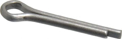 Made in USA - 1/8" Diam x 3/4" Long Extended Prong Cotter Pin - Grade 18-8, Uncoated, Stainless Steel - Exact Tool & Supply