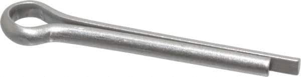 Made in USA - 1/8" Diam x 1" Long Extended Prong Cotter Pin - Grade 18-8, Uncoated, Stainless Steel - Exact Tool & Supply