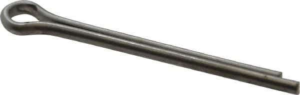 Made in USA - 1/8" Diam x 1-1/2" Long Extended Prong Cotter Pin - Grade 18-8, Uncoated, Stainless Steel - Exact Tool & Supply