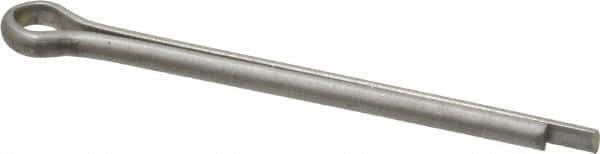 Made in USA - 1/8" Diam x 1-3/4" Long Extended Prong Cotter Pin - Grade 18-8, Uncoated, Stainless Steel - Exact Tool & Supply
