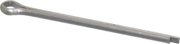 Made in USA - 1/8" Diam x 2" Long Extended Prong Cotter Pin - Grade 18-8, Uncoated, Stainless Steel - Exact Tool & Supply