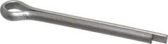 Made in USA - 5/32" Diam x 1-1/2" Long Extended Prong Cotter Pin - Grade 18-8, Uncoated, Stainless Steel - Exact Tool & Supply
