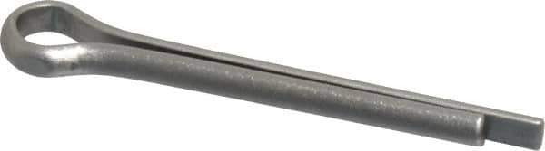 Made in USA - 3/16" Diam x 1-1/2" Long Extended Prong Cotter Pin - Grade 18-8, Uncoated, Stainless Steel - Exact Tool & Supply