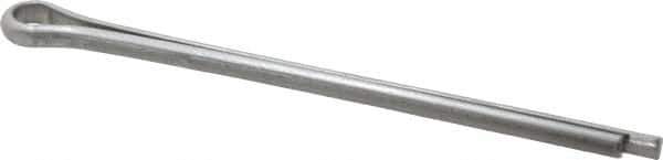 Made in USA - 3/16" Diam x 3" Long Extended Prong Cotter Pin - Grade 18-8, Uncoated, Stainless Steel - Exact Tool & Supply