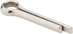 Made in USA - 1/4" Diam x 1-1/4" Long Extended Prong Cotter Pin - Grade 18-8, Uncoated, Stainless Steel - Exact Tool & Supply