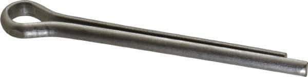 Made in USA - 1/4" Diam x 2-1/2" Long Extended Prong Cotter Pin - Grade 18-8, Uncoated, Stainless Steel - Exact Tool & Supply