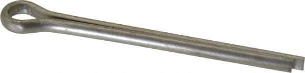 Made in USA - 1/4" Diam x 3" Long Extended Prong Cotter Pin - Grade 18-8, Uncoated, Stainless Steel - Exact Tool & Supply