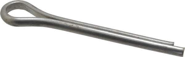 Made in USA - 5/16" Diam x 2-1/2" Long Extended Prong Cotter Pin - Grade 18-8, Uncoated, Stainless Steel - Exact Tool & Supply