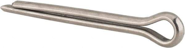 Made in USA - 5/16" Diam x 3" Long Extended Prong Cotter Pin - Grade 18-8, Uncoated, Stainless Steel - Exact Tool & Supply