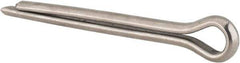 Made in USA - 5/16" Diam x 3" Long Extended Prong Cotter Pin - Grade 18-8, Uncoated, Stainless Steel - Exact Tool & Supply