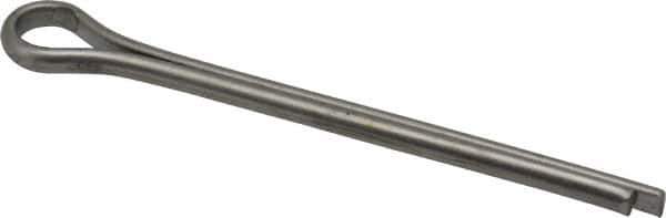 Made in USA - 5/16" Diam x 4" Long Extended Prong Cotter Pin - Grade 18-8, Uncoated, Stainless Steel - Exact Tool & Supply
