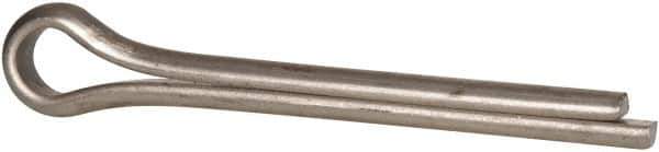 Made in USA - 3/8" Diam x 3" Long Extended Prong Cotter Pin - Grade 18-8, Uncoated, Stainless Steel - Exact Tool & Supply