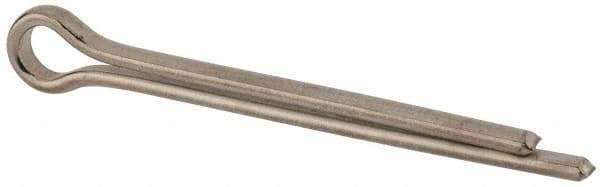 Made in USA - 3/8" Diam x 4" Long Extended Prong Cotter Pin - Grade 18-8, Uncoated, Stainless Steel - Exact Tool & Supply
