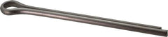 Made in USA - 3/8" Diam x 5" Long Extended Prong Cotter Pin - Grade 18-8, Uncoated, Stainless Steel - Exact Tool & Supply