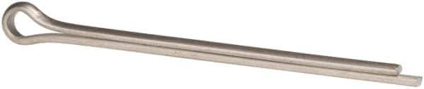 Made in USA - 3/8" Diam x 6" Long Extended Prong Cotter Pin - Grade 18-8, Uncoated, Stainless Steel - Exact Tool & Supply