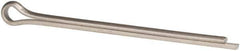Made in USA - 3/8" Diam x 6" Long Extended Prong Cotter Pin - Grade 18-8, Uncoated, Stainless Steel - Exact Tool & Supply