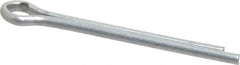 Made in USA - 1/8" Diam x 1-1/2" Long Extended Prong Cotter Pin - Grade 2, Zinc-Plated, Steel - Exact Tool & Supply