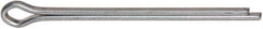 Made in USA - 1/8" Diam x 2" Long Extended Prong Cotter Pin - Grade 2, Zinc-Plated, Steel - Exact Tool & Supply