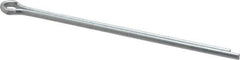 Made in USA - 1/8" Diam x 3" Long Extended Prong Cotter Pin - Grade 2, Zinc-Plated, Steel - Exact Tool & Supply
