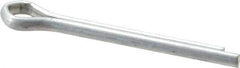 Made in USA - 3/16" Diam x 1-3/4" Long Extended Prong Cotter Pin - Grade 2, Zinc-Plated, Steel - Exact Tool & Supply