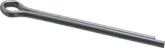 Made in USA - 3/16" Diam x 2-1/2" Long Extended Prong Cotter Pin - Grade 2, Zinc-Plated, Steel - Exact Tool & Supply