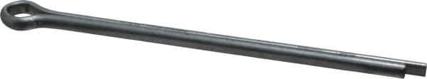 Made in USA - 3/16" Diam x 3-1/2" Long Extended Prong Cotter Pin - Grade 2, Zinc-Plated, Steel - Exact Tool & Supply