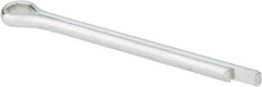 Made in USA - 1/4" Diam x 3" Long Extended Prong Cotter Pin - Grade 2, Zinc-Plated, Steel - Exact Tool & Supply