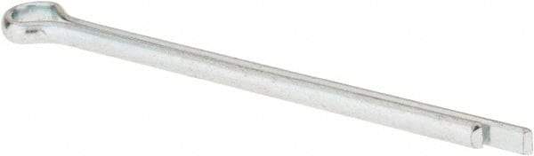 Made in USA - 5/16" Diam x 5" Long Extended Prong Cotter Pin - Grade 2, Zinc-Plated, Steel - Exact Tool & Supply
