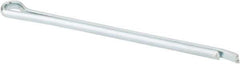 Made in USA - 3/32" Diam x 2" Long Hammerlock Cotter Pin - Grade 2, Zinc-Plated, Steel - Exact Tool & Supply