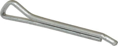 Made in USA - 1/8" Diam x 1-1/4" Long Hammerlock Cotter Pin - Grade 2, Zinc-Plated, Steel - Exact Tool & Supply