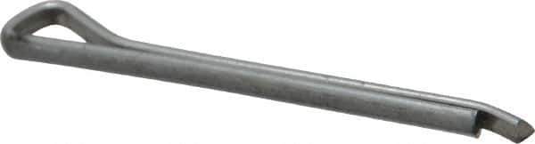 Made in USA - 1/8" Diam x 1-1/2" Long Hammerlock Cotter Pin - Grade 2, Zinc-Plated, Steel - Exact Tool & Supply