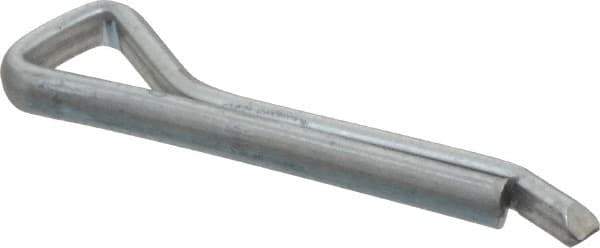 Made in USA - 5/32" Diam x 1" Long Hammerlock Cotter Pin - Grade 2, Zinc-Plated, Steel - Exact Tool & Supply