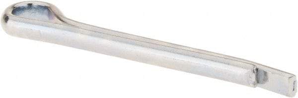 Made in USA - 5/32" Diam x 1-1/2" Long Hammerlock Cotter Pin - Grade 2, Zinc-Plated, Steel - Exact Tool & Supply