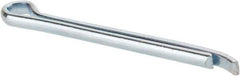 Made in USA - 5/32" Diam x 2" Long Hammerlock Cotter Pin - Grade 2, Zinc-Plated, Steel - Exact Tool & Supply