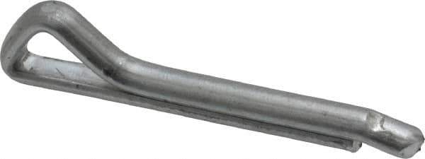 Made in USA - 3/16" Diam x 1-1/4" Long Hammerlock Cotter Pin - Grade 2, Zinc-Plated, Steel - Exact Tool & Supply
